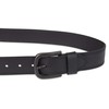 Dickies Cinturón de piel casual para hombre, Negro -, 36
