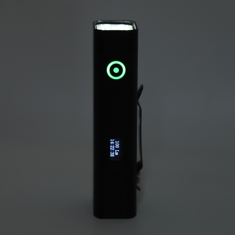 Flat Flashlights 10000LM USB Rechargeable IPX4 Protection 4200mAh with Pocket