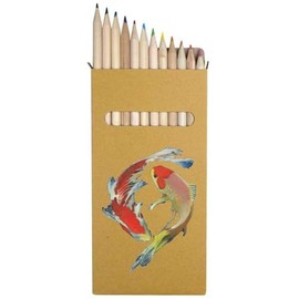 Azeeda 12 x 'Koi fish' Long 178mm Coloured Pencils/Pencil Set (PE00056581)