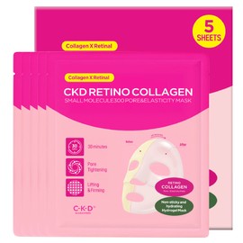 Mascarilla facial de colágeno y retinol CKD (5 unidades) Mascarilla de hidrogel para tensar, reafirmar e hidratar los poros. Todo tipo de piel....    
