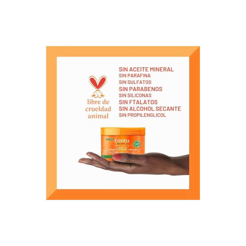 Cantu Leave-In Conditioning Cream for Natural Hair with Pure Shea