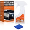 Headlight Restoration Kit Headlight Cleaner Head Light Cleaner Removing Yellowing