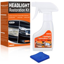 Headlight Restoration Kit Headlight Cleaner Head Light Cleaner Removing Yellowing Oxidized with Headlight Cleaner Towel (Scratches & Damages Cannot be Repaired)