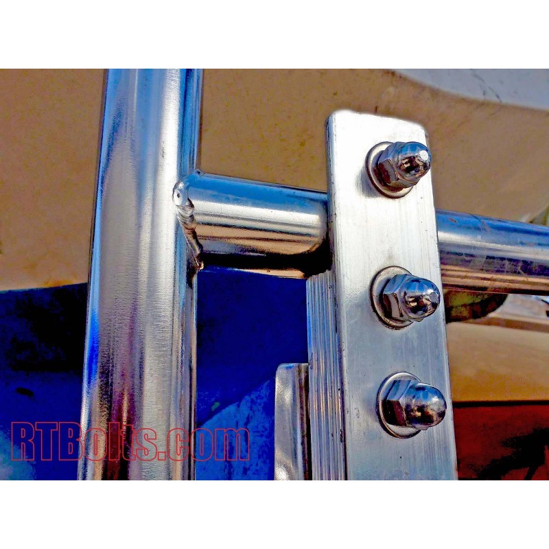 RT Bolts (15) Acorn Cap Nuts 1/4"-20 Safety, Show, Dome,