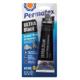 Permatex ULTRA BLACK Gasket Maker, 3.35 oz. tube carded, CASE OF 12/ 12 pack