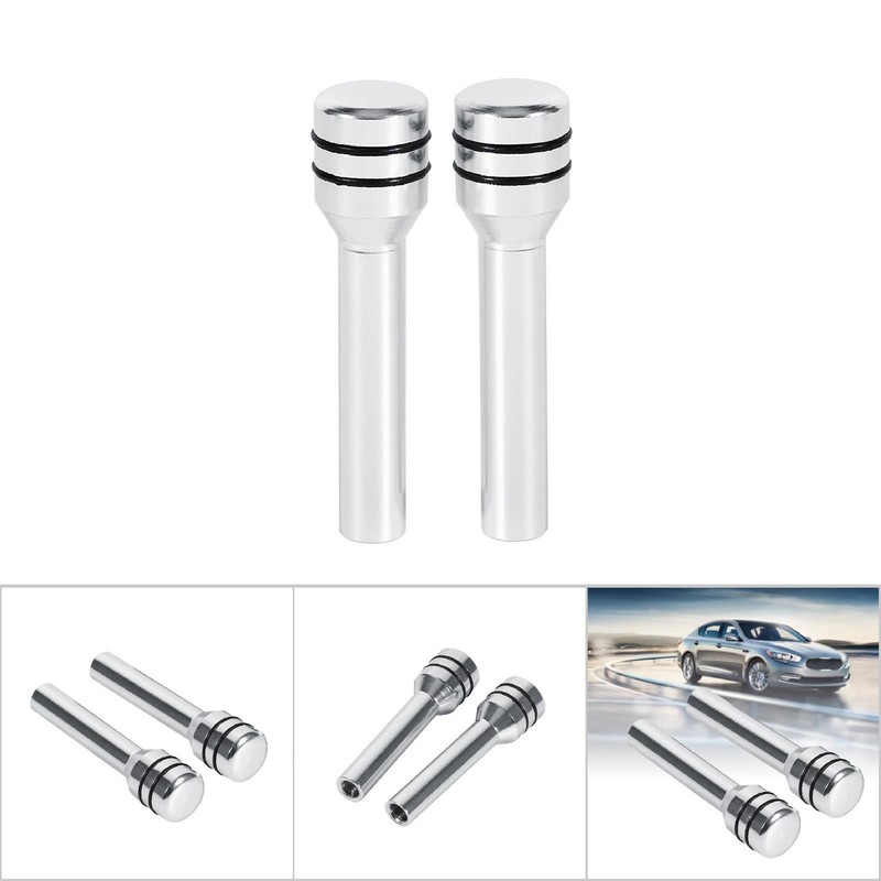 2 PCS Car Door Lock Knobs, Aluminum Pin Handle Kit,