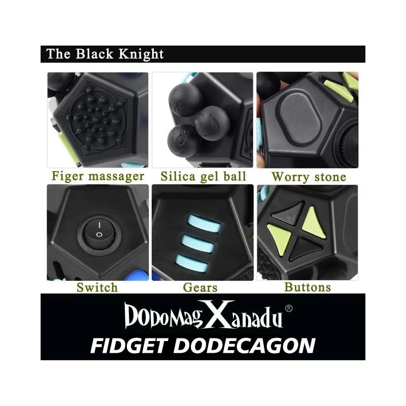 Fidget Dodecagon –12-Side Fidget Toys Cube Relieves Stress and Anxiety