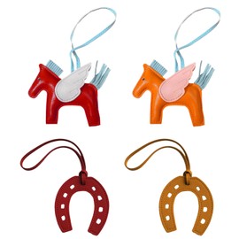 2 Horse Pendants and 2 Horse Hoof Pendants, Creative and Cute Pendants, Packaging Accessories, Women's Accessories.