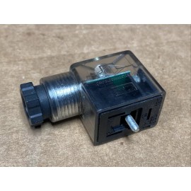 CanfieldConnector NEW Canfield Connector Solenoid Valve Coil Plug & Red Indicator Light 6-48VAC/DC