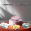 1.3L 4 Compartment Insulated Portable Plastic Bento Lunch Box, Microwaveable,