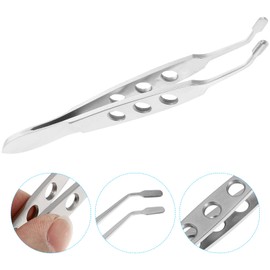 Baluue Titanium Alloy Eyelid Tweezers Gland Expressor Sturdy and Non-skid Surface