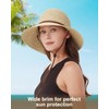 Zylioo S/M/L/XL/XXL Women's Straw Sun Hat for Large Head, Straw
