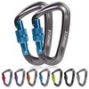 STURME Carabiner Clip 12KN Aluminium Wiregate Lightweight Heavy Duty Large