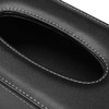 PU Leather Tissue Box Holder Black Tissue Holder for Bathroom