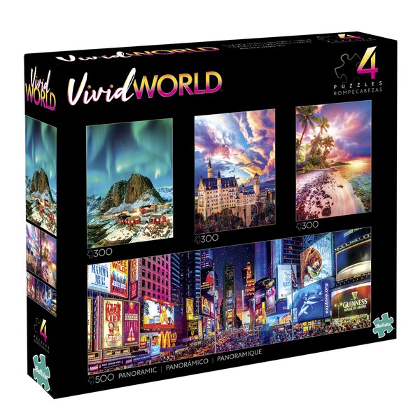 Buffalo Games - 4-in-1 Vivid World Multipack Puzzles