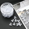 100 Pack Large Push Pins Clear Thumb Tacks 1 Inch