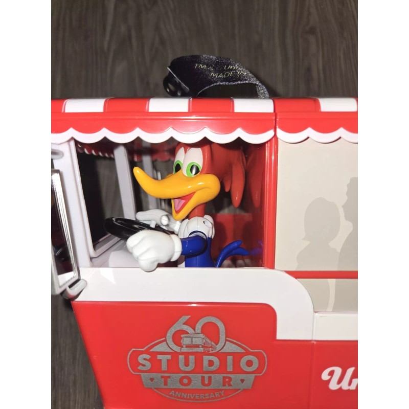 UNIVERSAL 60th ANNIVERSARY STUDIO TOUR TRAM POPCORN BUCKET WOODY WOODPECKER