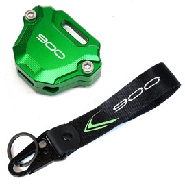 ZYAKOMO CNC Motorcycle Key Cover Case Shell Key Chain Keyring Fit For Kawasaki Z900 Z 900 Z900SE Z900RS 2017-2022 2023 2024, Green, Green
