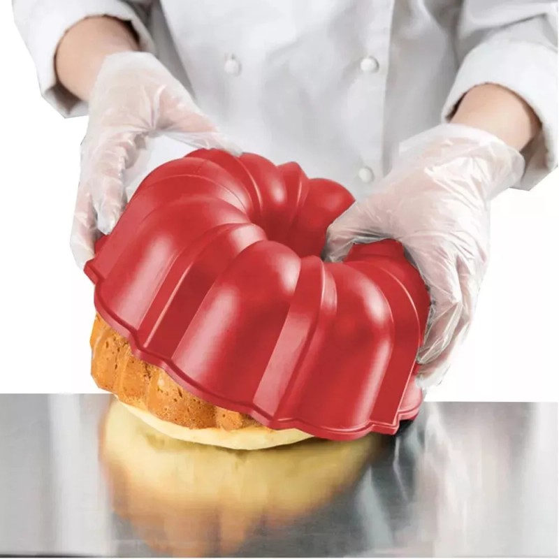 Clicmania Molde De Rosca Antiadherente Horno Pan Gelatina Reposteria