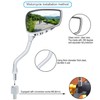 TOPCABIN 1 Pair Bicycle Mirror,Big View Bike Rear View Mirror