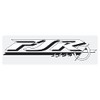 Reflective Yamaha FJR1300 Logo Decal (White w/Black Print)
