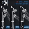 High Pressure Handheld/Rain 82-mode 3-way Shower Head Combo with 25.75"