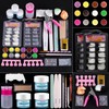 Acrylic Nail Kit for Beginners with Everything Professional, 12 Glitter