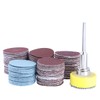 Bestgle Pack of 100 Sandpaper 25 mm Velcro Sanding Discs