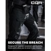 CQR Men's Flex Ripstop Tactical Pants, Water Resistant Stretch Cargo