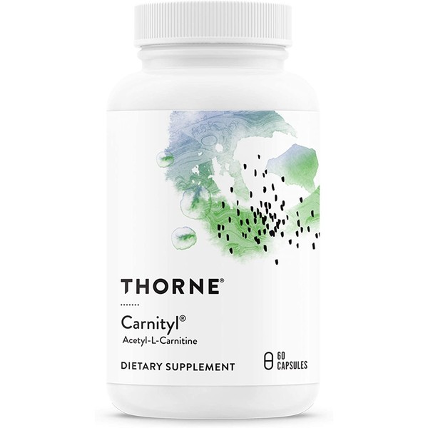Thorne Carnityl - 500mg Acetyl-L-Carnitine - Supports Brain Function and Healthy Nerve Sensations in The Hands and Feet - Gluten-Free, Soy-Free, Dairy-Free - 60 Capsules