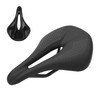 155mm Widen Carbon Fiber Leather Bicycle Saddle Cushion Hollow Cycling