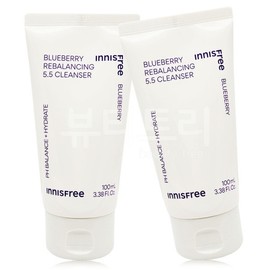Innisfree Blueberry Rebalancing 5.5 Cleanser 100ml + 100ml / 이니스프리 블루베리 리밸런싱 5.5클렌저 100ml + 100ml