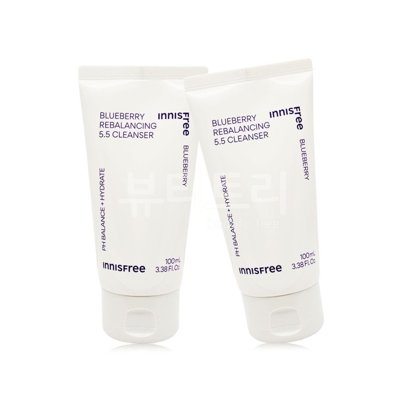 Innisfree Blueberry Rebalancing 5.5 Cleanser 100ml + 100ml / 이니스프리