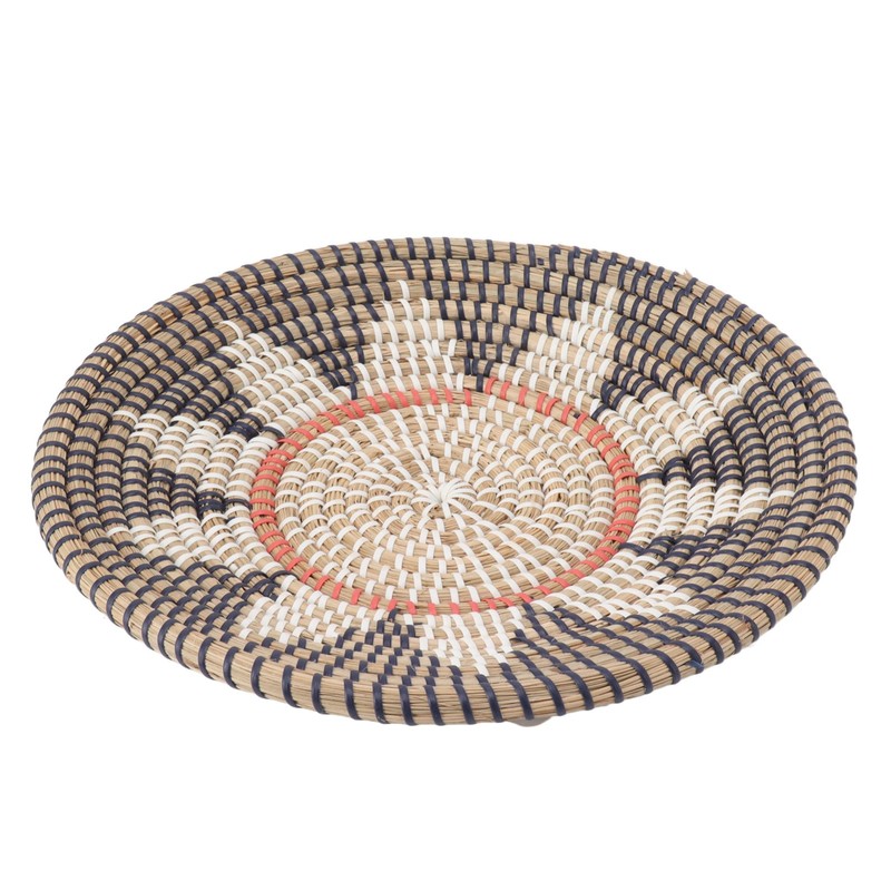 Round Grass Wall Ornaments 35cm Diameter Hand Knitting Hanging Woven