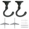 Evsteluo Large Swag Ceiling Heavy-Duty Hooks with Complete Hardware Kit