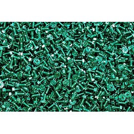 (900) Combo Drive Hex Washer Head 10-32 x 3/8 Grounding Screws #10 Green Zinc