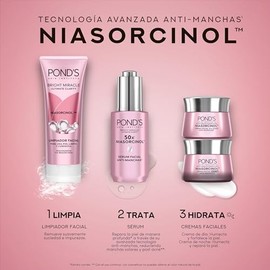 POND'S Bright Miracle Rutina Completa de 4 pasos con NIASORCINOL