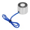 sourcing map DC12V 8KG Lift Holding Electromagnet Sucking Disc Electric