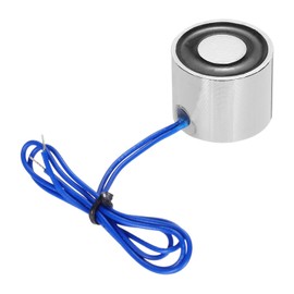 sourcing map DC12V 8KG Lift Holding Electromagnet Sucking Disc Electric Lifting Magnet Solenoid
