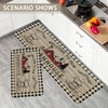 Farmhouse Kitchen Rugs Set of 2 Non-Slip Farm Kitchen Mats