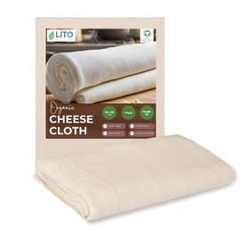 Cheesecloth | Nut Milk Bag, Fine Mesh Filter, Reusable Straining| Grade 50 (1 Sq yard) | Cotton Unbleached Butter Muslin cloth for Cooking, Yogurt, Juicing| Cheese Cloth for Crafts|1 Pack (9 Sq Feet)