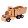 AmishToyBox.com Wooden Dump Truck Toy - Real Rolling Wheels and