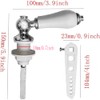 Lokatall Ceramic Toilet Flush Handle, Chrome Replacement Toilet Tank Universal