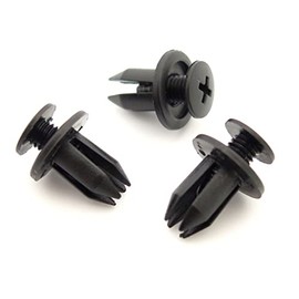 VVO Fasteners- Black Plastic Front Wheel Arch Lining & Mudguard Clips for Subaru Impreza, (Pack of 10)
