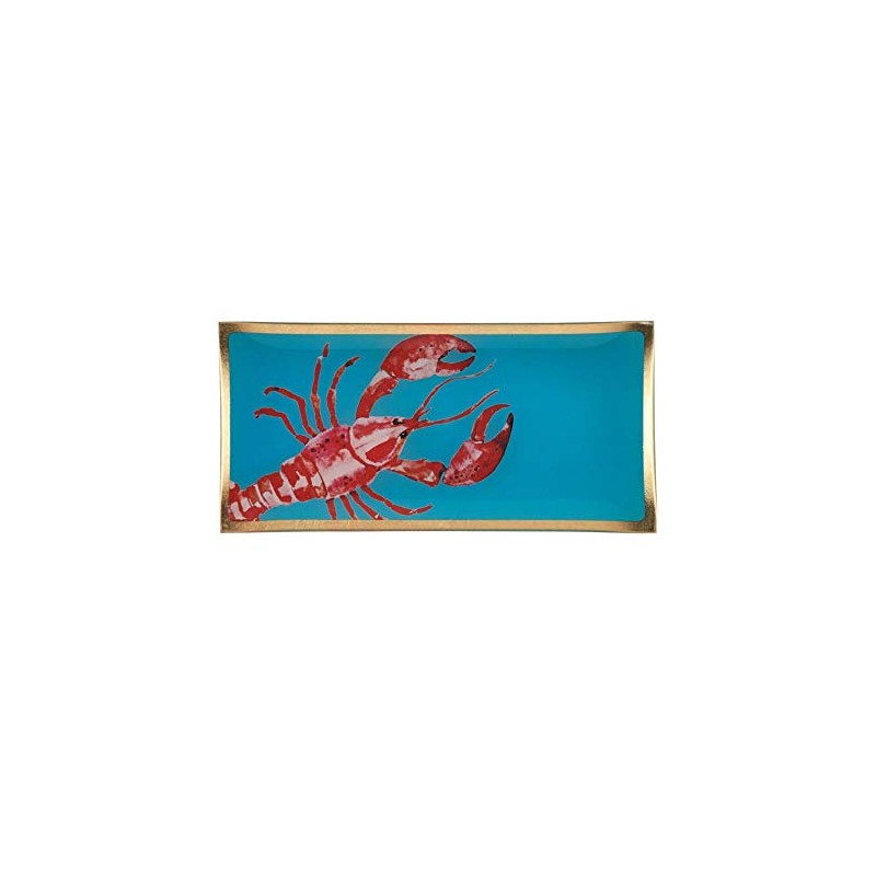 GiftCompany Lobster Glass Plate 10 x 0.8 x 21 cm
