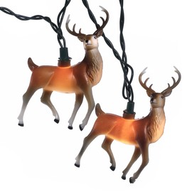 Kurt Adler 10-Light 4.5-Inch Plastic Deer Light Set