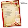 Santa Claus Christmas Letter Paper on Both Sides (50 Sheets)