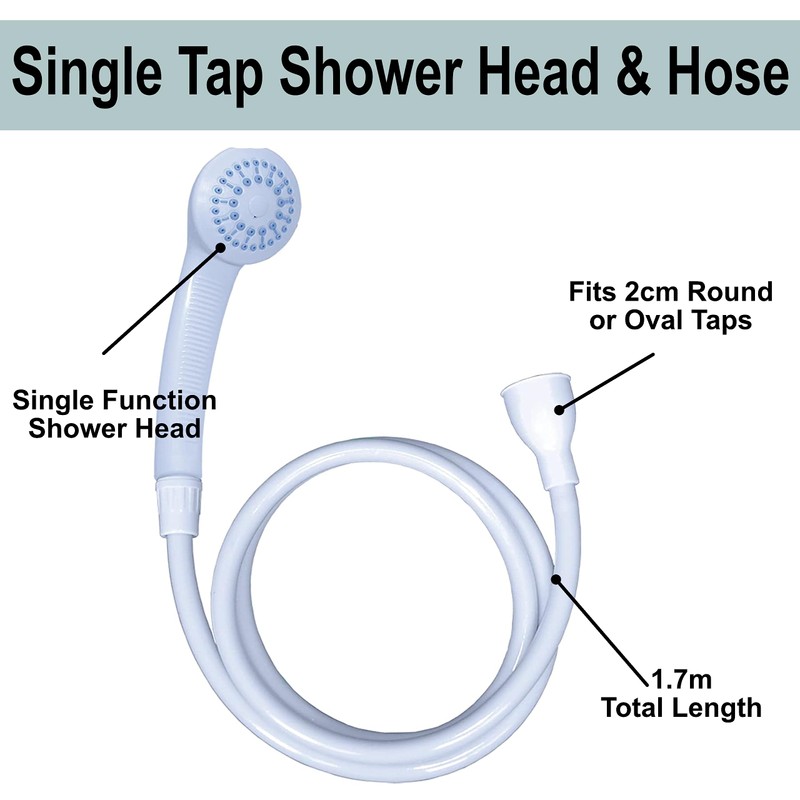 Home Flair Portable Shower | Push On Tap Shower Head
