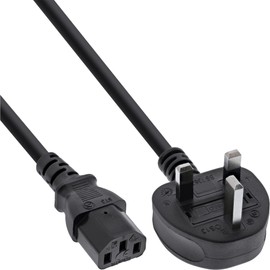 InLine 16651P Power Cable England to IEC Plug C13 1m