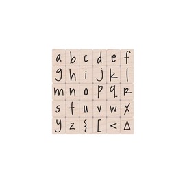 Hero Arts Happy Lower Case Alphabet Woodblock Stamp Set